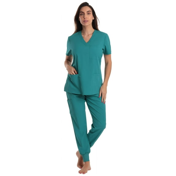 Just Love Women's V-Neck Scrub Set with Jogger Pants Comfortable and Stylish Medical Uniform