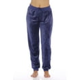 thumbnail image 1 of Just Love Women's Velour Plush Jogger Pants - Soft and Cozy Lounge (Navy Weave, 2X, Regular), 1 of 2