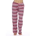 thumbnail image 1 of Just Love Womens Comfy Cotton Pajama Pants (Chevron Pink, 2X), 1 of 3