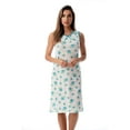 thumbnail image 1 of Just Love Womens Nightgown Sleep Dress 6700-10246-WHT-1X (Blue - Floral Dot, Medium), 1 of 3