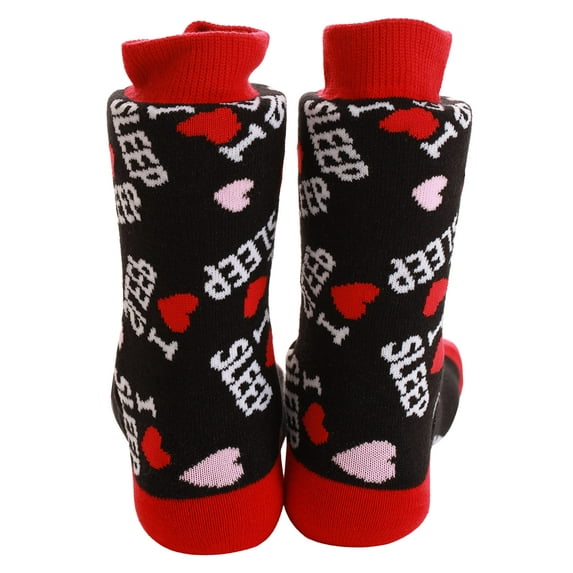 Just Love Womens Novelty Socks 6986-10713-OS (I Heart Sleep - Red)