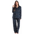 thumbnail image 1 of Just Love Womens Pajama Set  Comfortable, Chic Sleepwear (Navy - Celestial Fleece, Small), 1 of 3