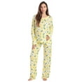 thumbnail image 1 of Just Love Womens Pajama Set  Elegant, Relaxing Sleepwear (Yellow - Celestial Glow Long Sleeve, Small), 1 of 3
