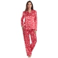 thumbnail image 1 of Just Love Womens Pajama Set (Satin Ho Ho Ho, Medium), 1 of 1