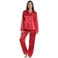thumbnail image 1 of Just Love Womens Pajama Set (Satin Red, Large), 1 of 3