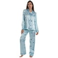 thumbnail image 1 of Just Love Womens Pajama Set (Satin Starzy Blue, 2X), 1 of 3