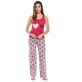 thumbnail image 1 of Just Love Womens Pant Set  Soft, Relaxing Sleepwear Pajamas (Tribal - Fuchsia, 2X), 1 of 3