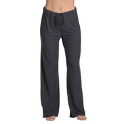 Just Love Womens Solid Poly Spandex Pajama Pants (Charcoal, 1X)