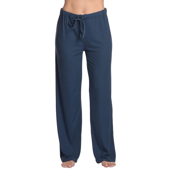 Just Love Womens Solid Poly Spandex Pajama Pants 6995-SLT-XL (Navy, X-Large)