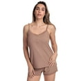 thumbnail image 1 of Just Love Womens Solid Poly Spandex Pajama Short Sets (Earth, X-Large), 1 of 4