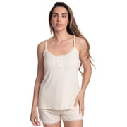 Just Love Womens Solid Poly Spandex Pajama Short Sets Natural, Medium