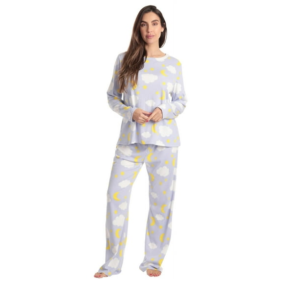 Just Love Womens Ultra Soft Pajamas for Women (Brushed Purple Sky, Medium)