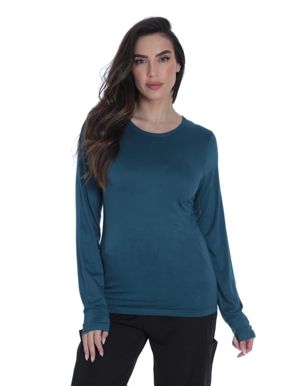Womens Underscrub Top 6799-SURGICAL GREEN-XS (Carribean Blue, 1X)