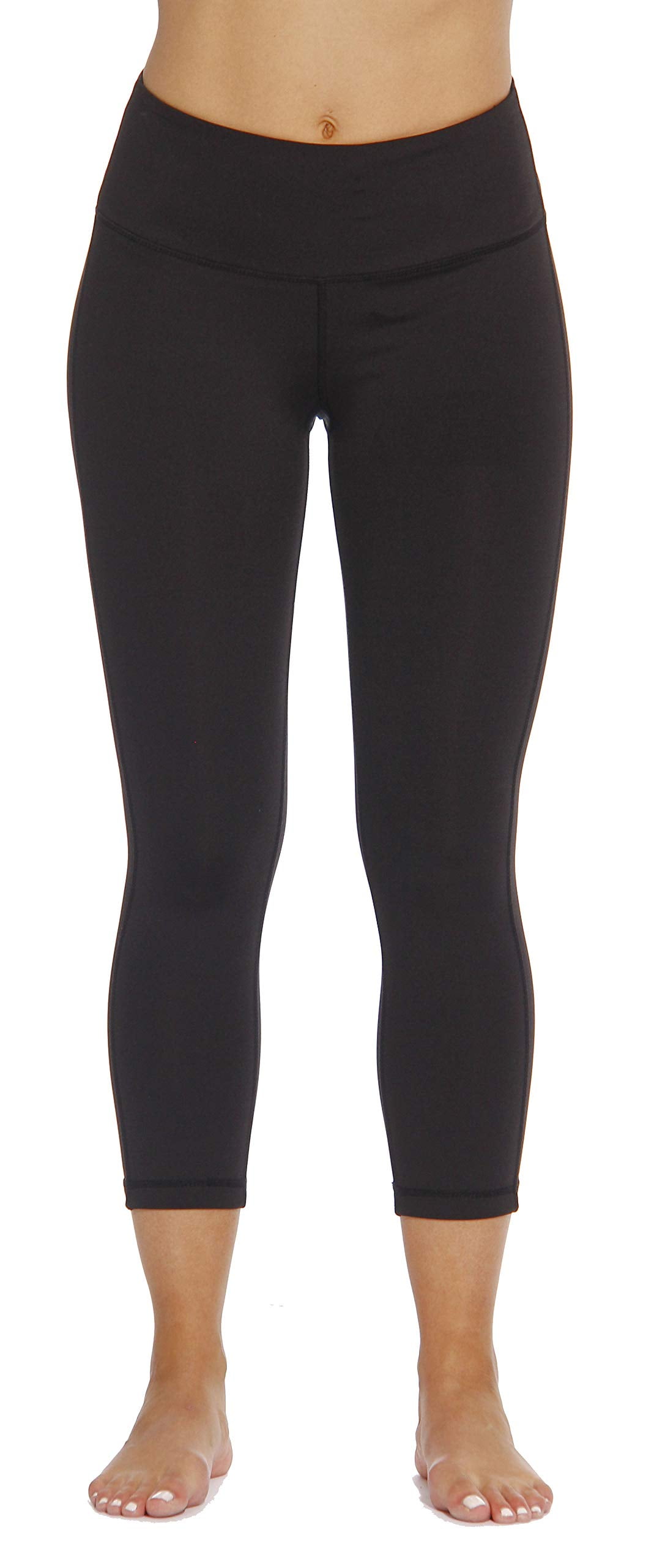 Just Love Yoga Capri Pants for Women (Black, Small)