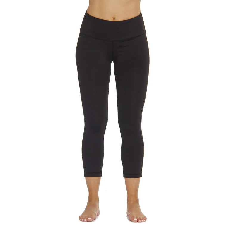 Just Love Yoga Capri Pants for Women (Black, Small) 