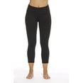 thumbnail image 1 of Just Love Yoga Capri Pants for Women (Black, X-Small), 1 of 2