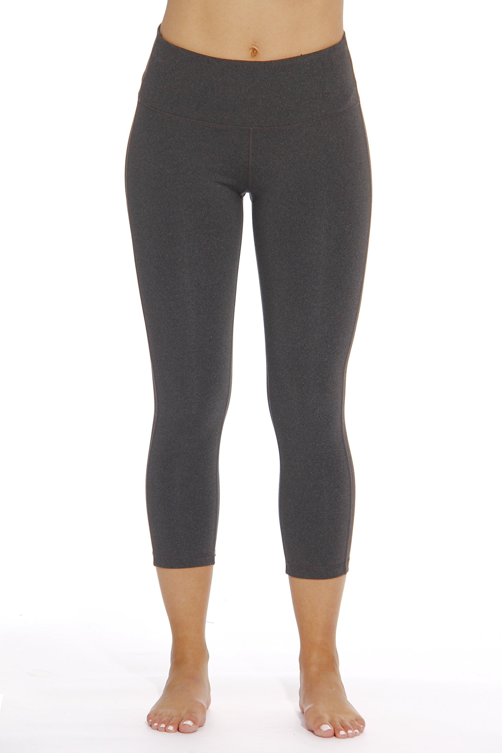 Just Love Yoga Capri Pants for Women (Charcoal, Small)