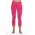 thumbnail image 1 of Just Love Yoga Capri Pants for Women (Magenta, Medium), 1 of 2