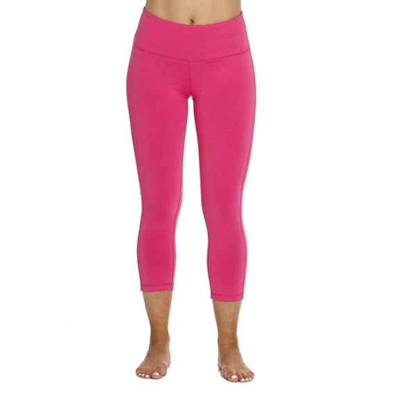 Just Love Yoga Capri Pants for Women (Magenta, Small)