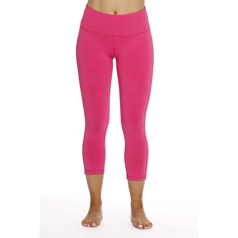 Just Love Yoga Capri Pants for Women (Magenta, X-Small)