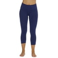 thumbnail image 1 of Just Love Yoga Capri Pants for Women (Navy, Small), 1 of 3