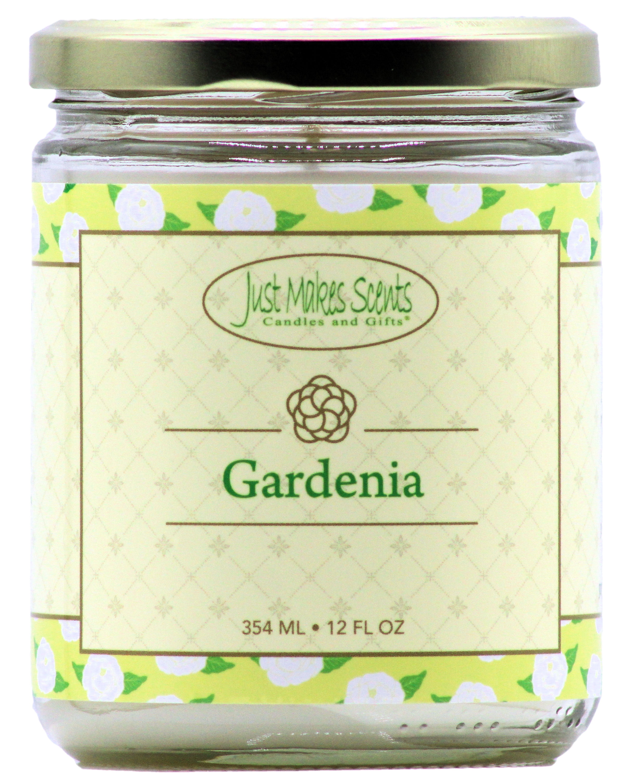 Gardenia Salsa Jar Candle 12oz -Just Makes Scents Candles & Gifts