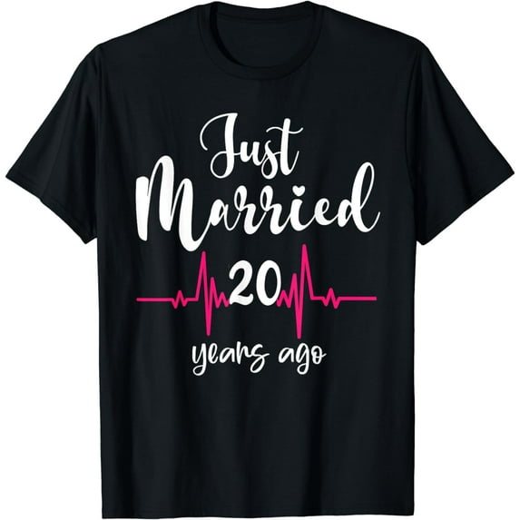 Just Married 20 Years Ago Couple T-Shirt