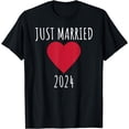 thumbnail image 1 of Just Married 2024 T-Shirt, 1 of 4