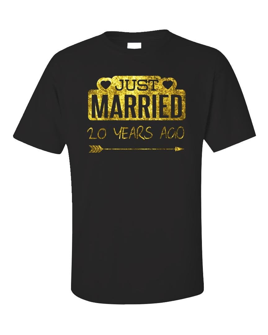 Just Married 20th Anniversary Shirt, Funny Anniversary Tee, Wife Gift ...
