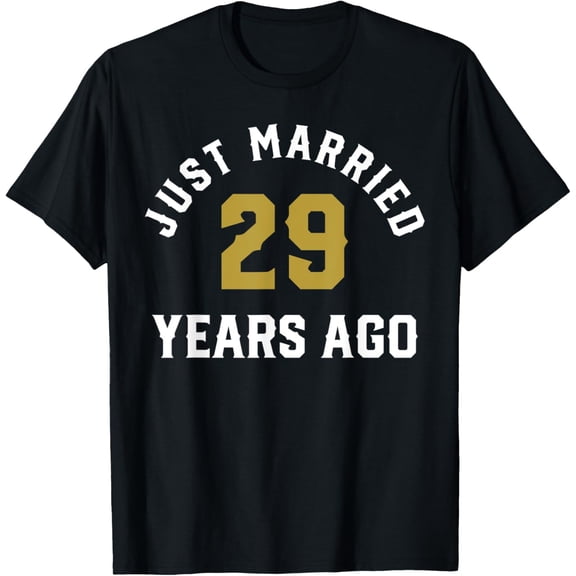 Just Married 29 Years Ago Husband and Wife T-Shirt