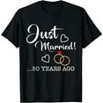 thumbnail image 1 of Just Married 50 Years Ago T Shirt golden anniversary T-Shirt, 1 of 3