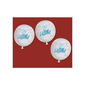 Just Married 9-Inch Wedding Balloons 9 Per Pack