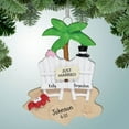 thumbnail image 1 of Just Married Beach Chairs with Crab - Personalized Ornament - Just Married - First Christmas - 1st Xmas - Perfect Stocking Stuffer - Great Gift Ideas, 1 of 2