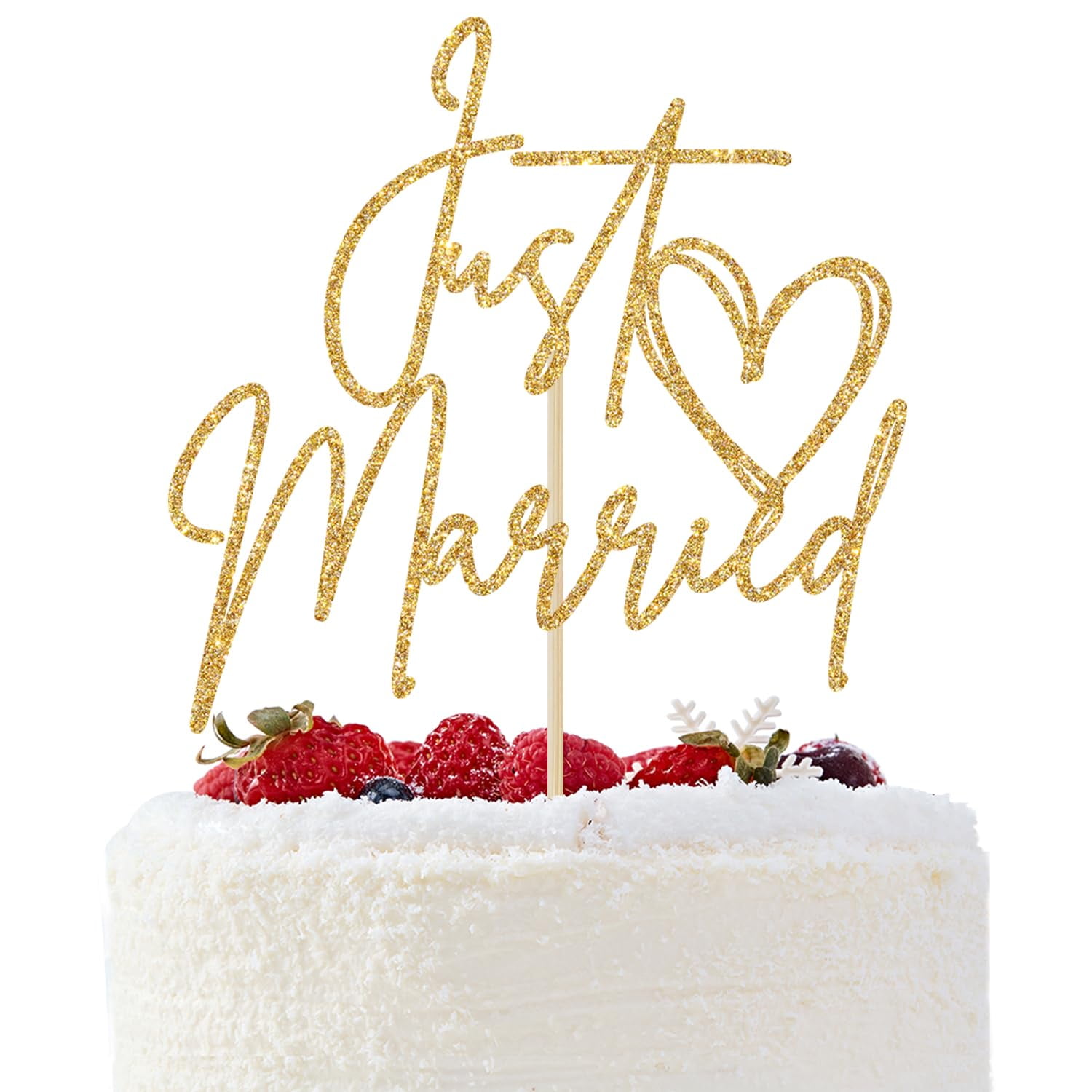 Just Married Cake Topper, Wedding Cake TVS1 Decor,Just Engaged, Bride — free download