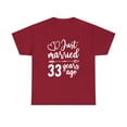 thumbnail image 1 of Just Married For Couples Married 33 Years Funny Premium Tshirt, 1 of 1