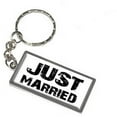 thumbnail image 1 of Just Married Keychain Key Chain Ring, 1 of 1