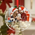 thumbnail image 1 of Just Married Our First Christmas Custom Photo Ornament, Personalized Glass Ornament for Newlyweds 2025, Wedding Couple Keepsake Gift, 1 of 6
