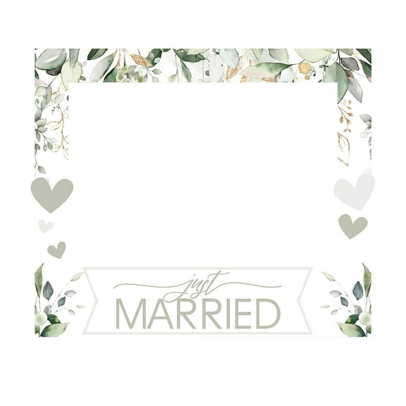 Just Married Photo Booth Frame