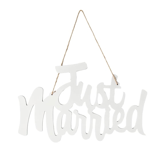 Just Married Photo Prop Sign