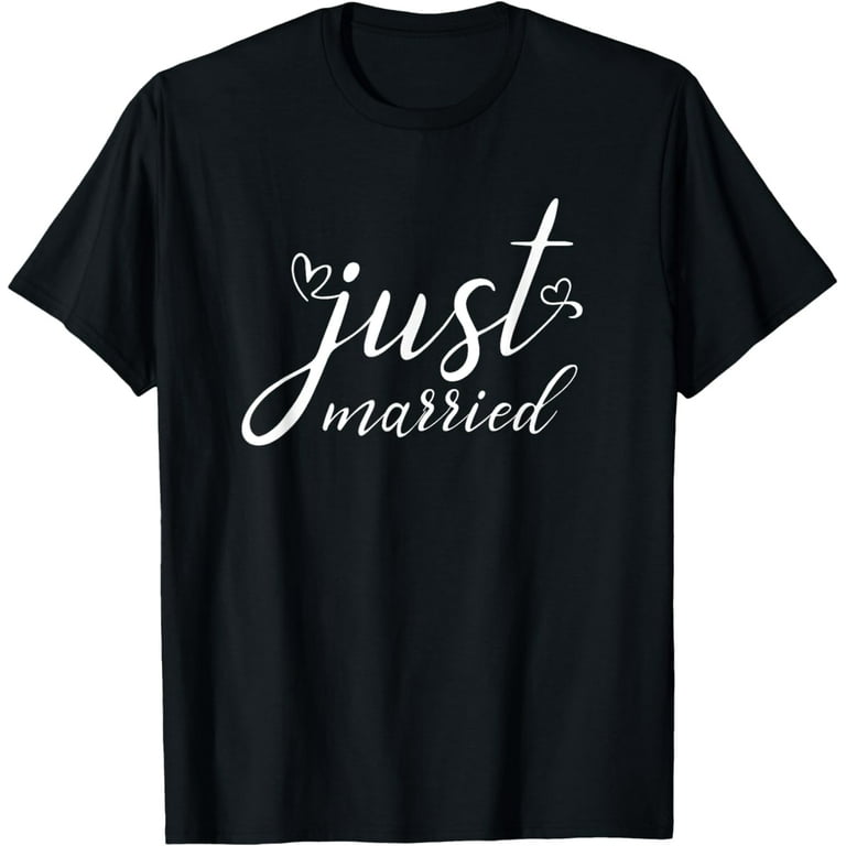 Just Married Wedding Gift Couples Beach Vacation Honeymoon T-Shirt Just Married Wedding Gift Couples Beach Vacation Honeymoon T-Shirt