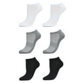 thumbnail image 1 of Just Me 6 Pair Women's Sports Half Cushioned Low Cut Socks - Mens - Male, 1 of 5