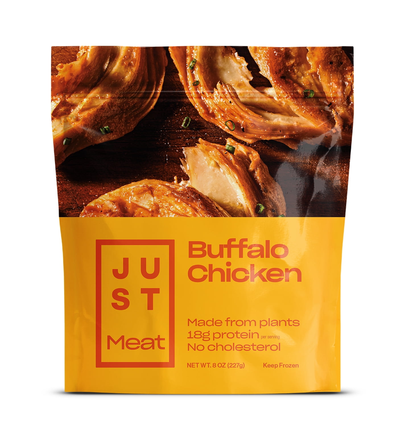 Just Meat Plant-Based Buffalo Chicken – 18g Protein, Vegan, No