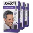 thumbnail image 1 of Just For Men Touch of Gray, Gray Hair Coloring Kit for Men with Comb Applicator for Easy Application, Great for a Salt and Pepper Look - Black, T-55, Pack of 3 (Packaging May Vary), 1 of 3