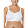 Just My Size Active Lifestyle Wirefree Bra White 46DD Women's