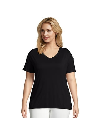 Buy JUST MY SIZEWomen's T-Shirt, Plus Size Long Sleeve Cotton Tee, JMS Plus  Size Scoop-Neck T-Shirt for Women Online at desertcartSeychelles