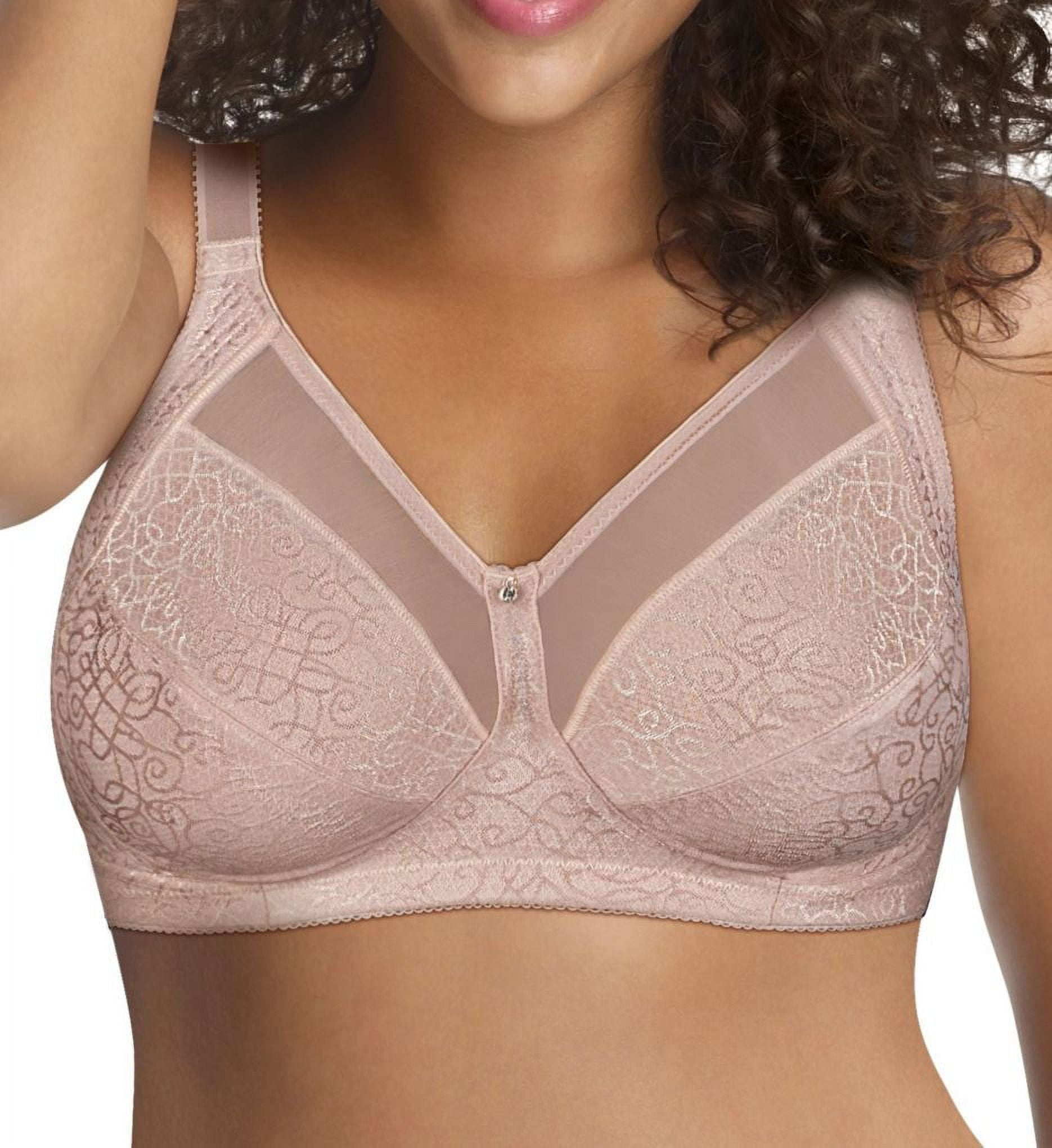 Just My Size Comfort Shaping Wirefree Bra Sandshell 48D Women's