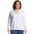 thumbnail image 1 of JMS by Hanes ComfortSoft EcoSmart Fleece Full-Zip Women's Hoodie - Style# OJ105, 1 of 5