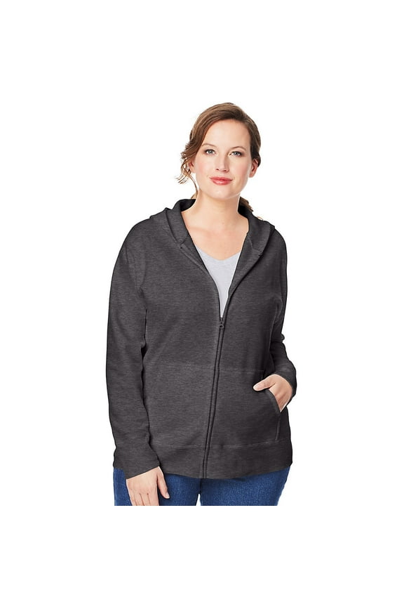 ComfortSoft EcoSmart Fleece Full-Zip Women's Hoodie - OJ105