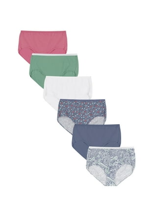 Follure Women's High Waisted Cotton Underwear Extra Tummy Control Brief  Panties 5 Pack