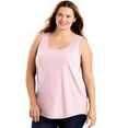 thumbnail image 1 of Just My Size Cotton Jersey Shirttail Women's Tank Top - OJ207, 1 of 1